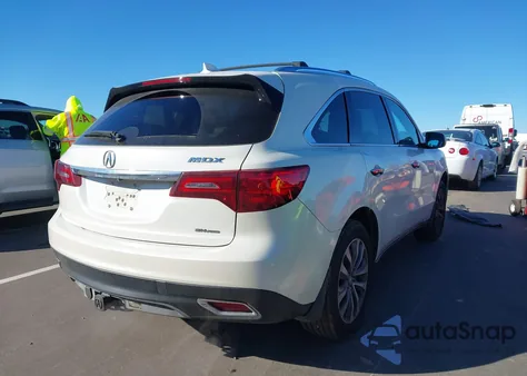 2014 Acura Mdx Technology Package из США, поврежденный, VIN 5FRYD4H43EB017405